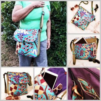 The Button Lock Bag from Sewing Patterns by Mrs H - made by PURSErverance