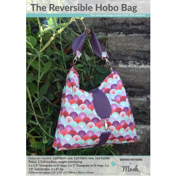 The Reversible Hobo Bag sewing pattern by Mrs H
