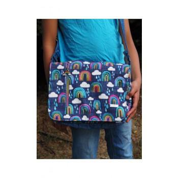 Morgan Messenger Bag made by Chanova Alcala Mabry from Nova's Knits / That's Sew Nova