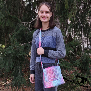 Crossbody bag pattern: The Sophisticated Sling bag sewing pattern from Sewing Patterns by Mrs H - made by Michelle Graham from M Graham Sews