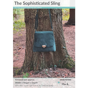 The Sophisticated Sling bag sewing pattern from Sewing Patterns by Mrs H - front cover