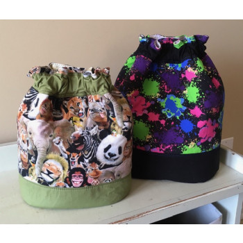 The Duffel Backpack from Sewing Patterns by Mrs H, made by Lesly McDonnell