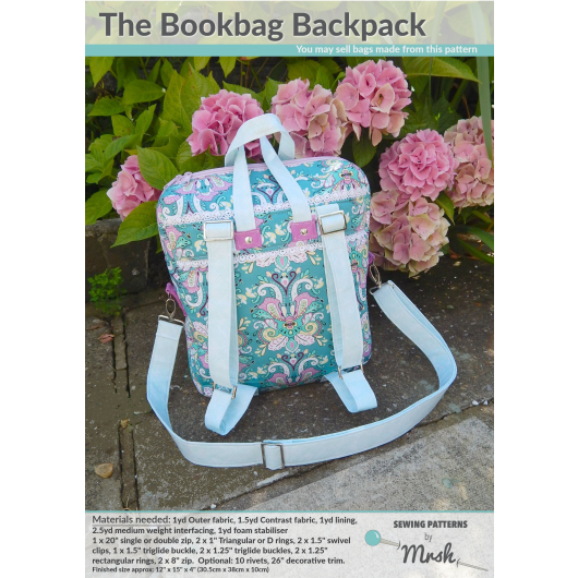 The Bookbag Backpack sewing pattern by Mrs H
