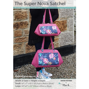 The Super Nova Satchel sewing pattern from Sewing Patterns by Mrs H - front cover