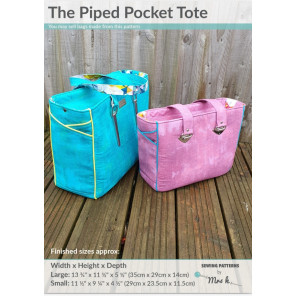 The Piped Pocket Tote by Sewing Patterns by Mrs H