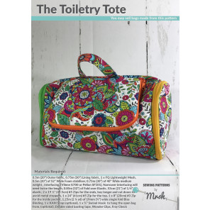 The Toiletry Tote sewing pattern by Mrs H