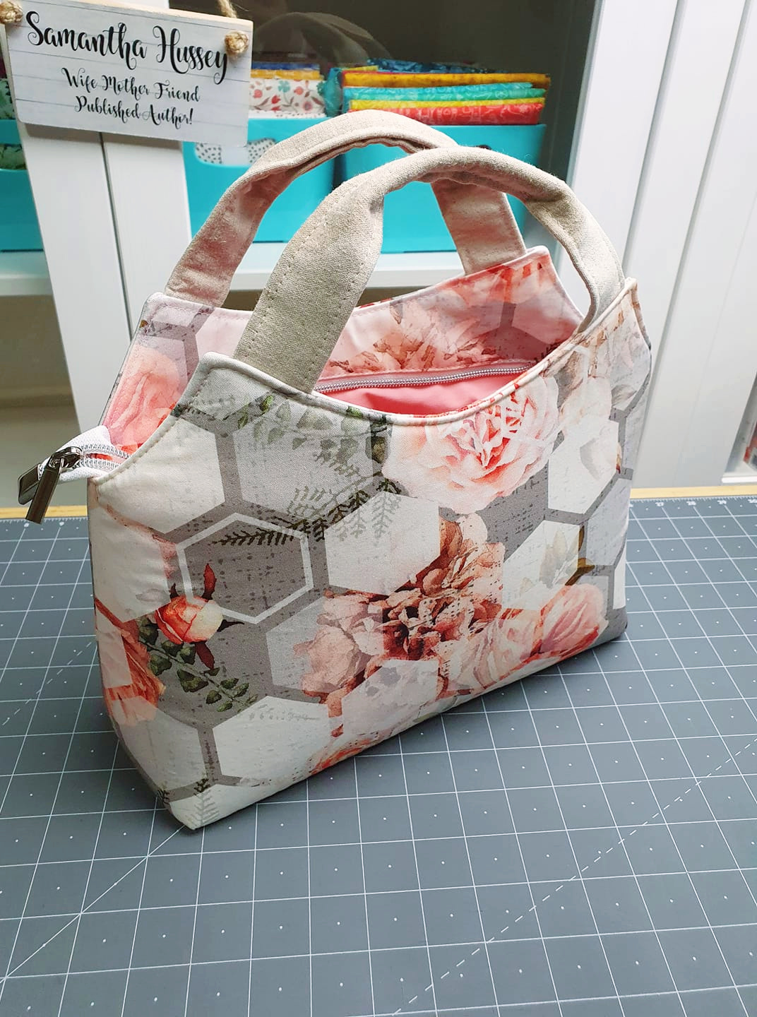 The Hope Handbag designed by Sewing Patterns by Mrs H for The Bag of the Month Club