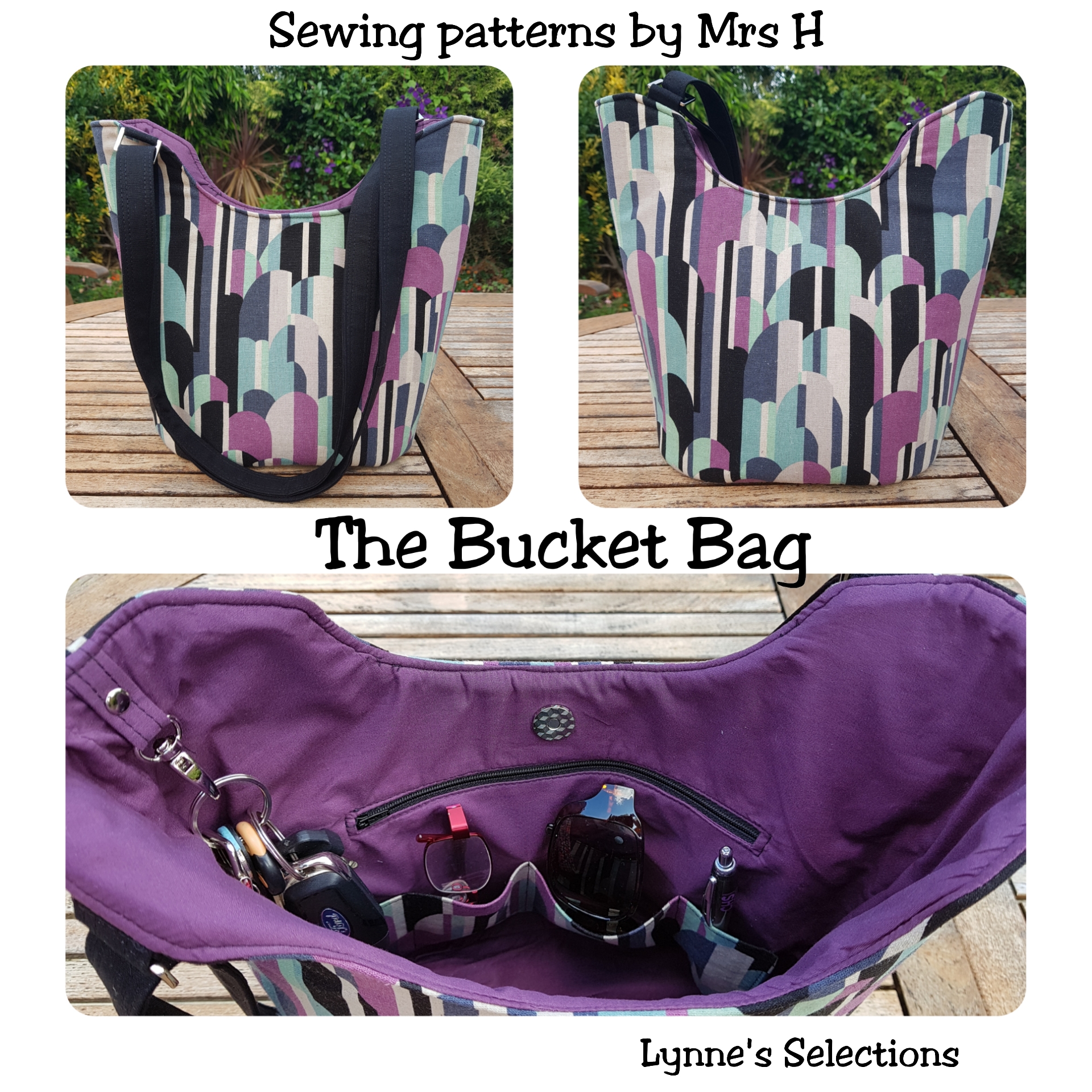The Bucket Tote, made by Lynne's Selections