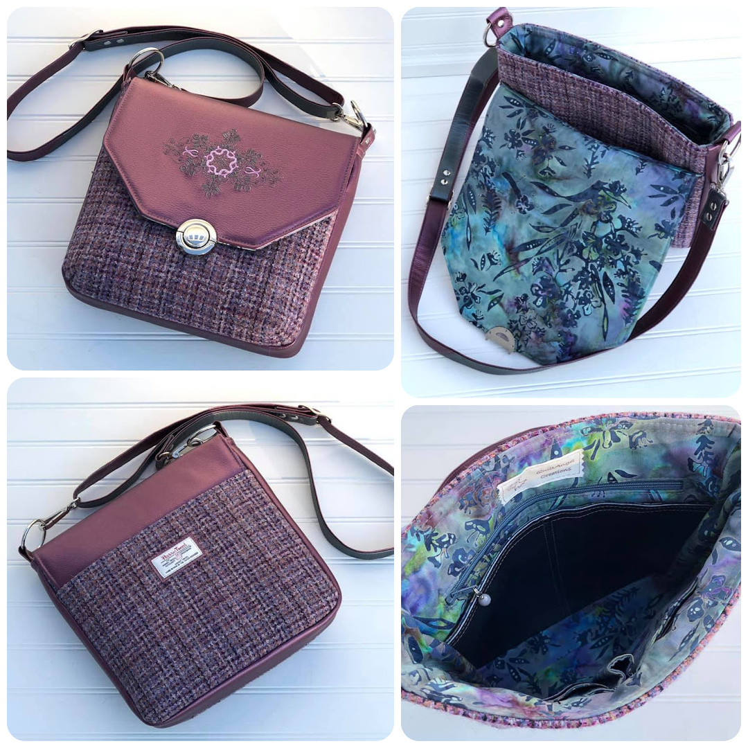 The Button Lock Bag from Sewing Patterns by Mrs H, made by Elizabeth of Quilt Angel Creations