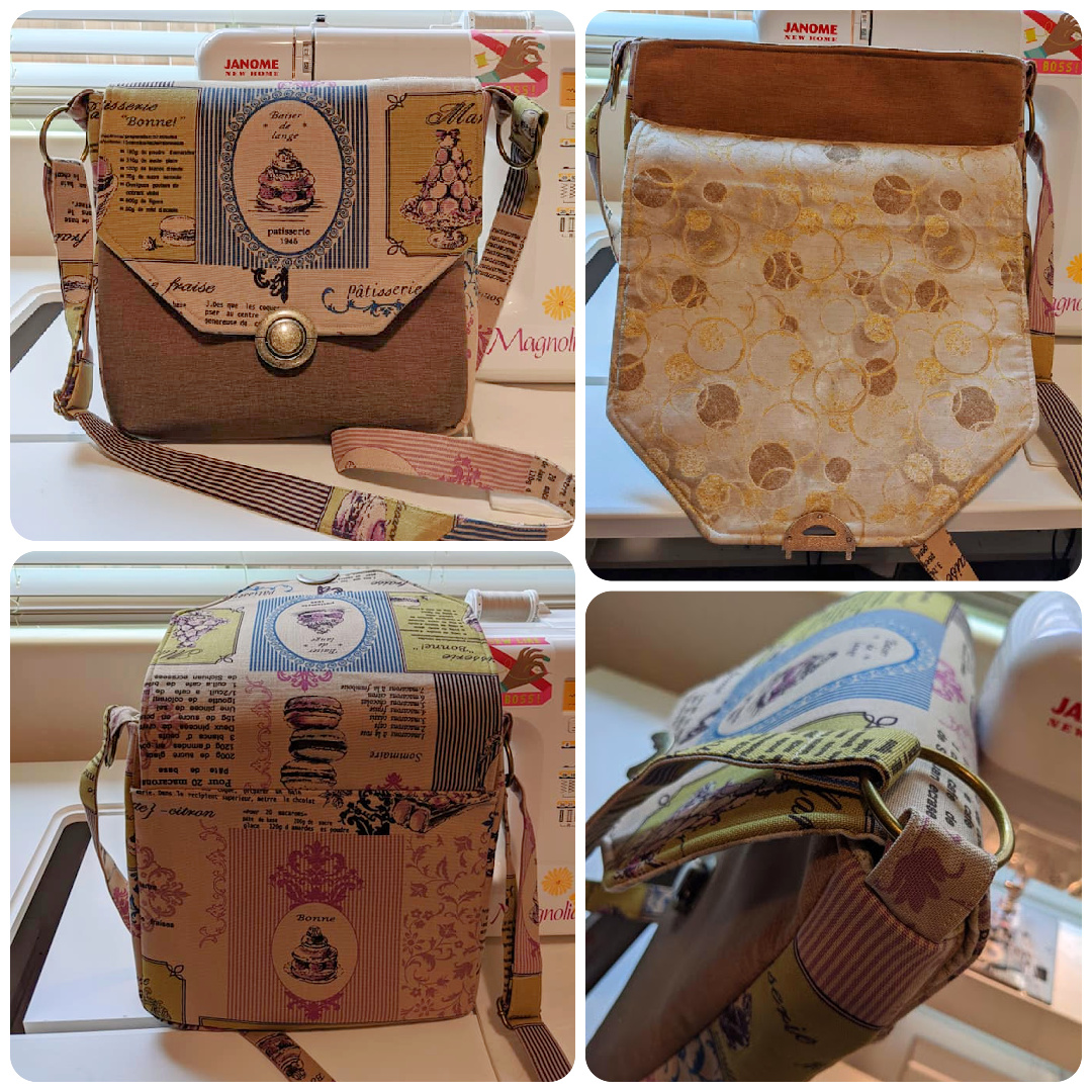The Button Lock Bag from Sewing Patterns by Mrs H, made by Pam of Sew Hot