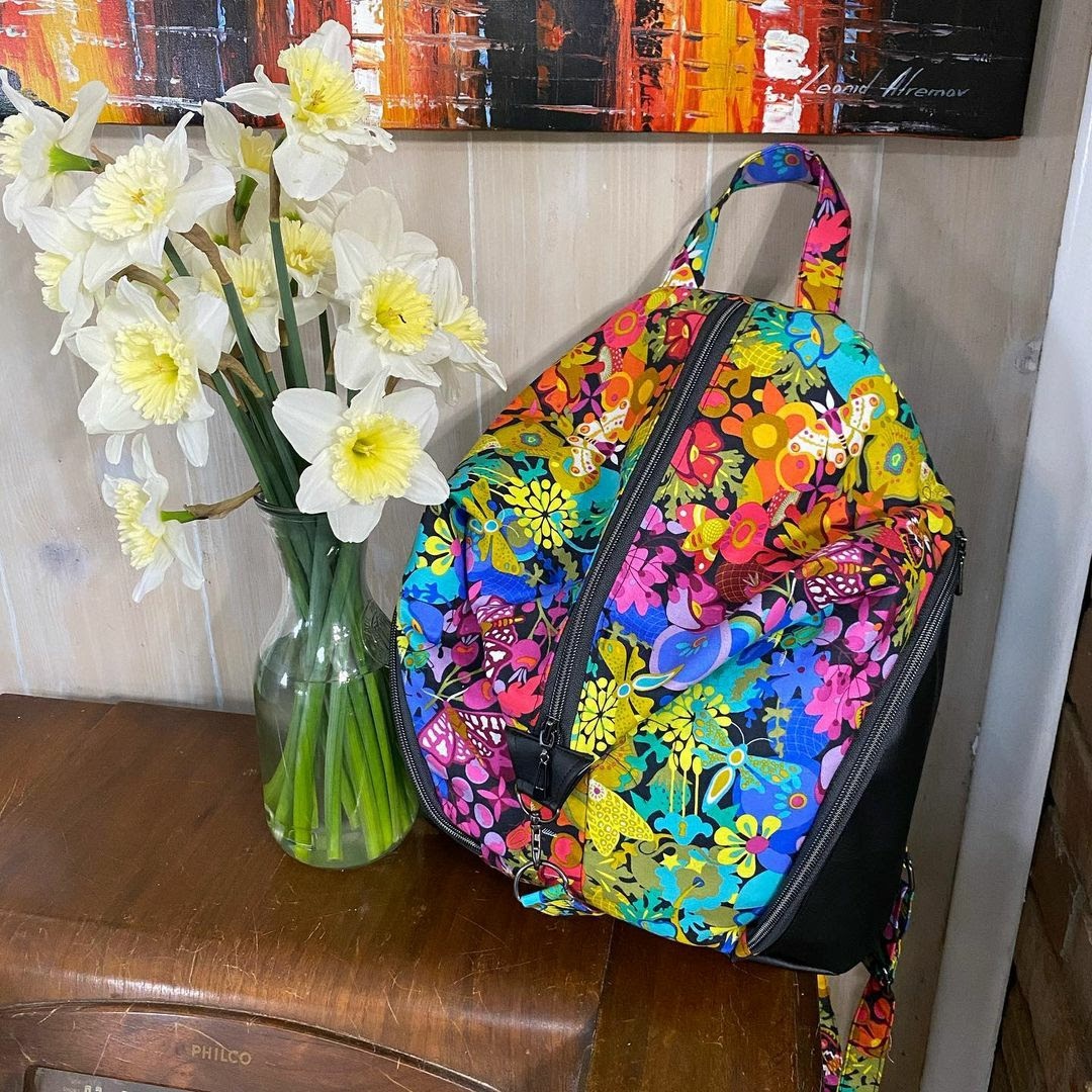 The Denver Backpack from Swoon Patterns, made by Stacey of Crickhollow Creations