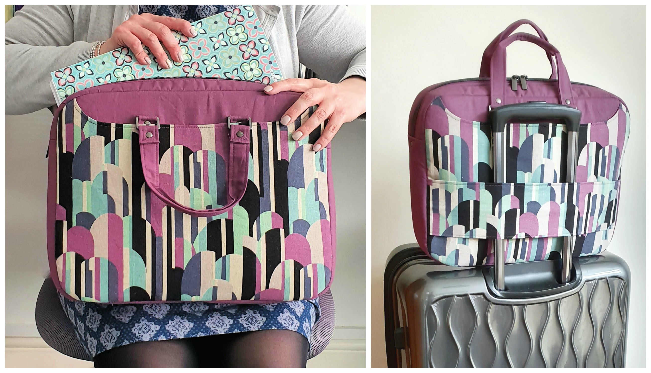 The Side Hustle bag sewing pattern, by Sewing Patterns by Mrs H