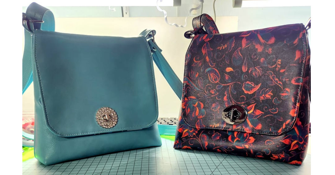 Two Sophisticated Sling bags made by VarnaElaine Sews from Thanks, My Grandma Made It