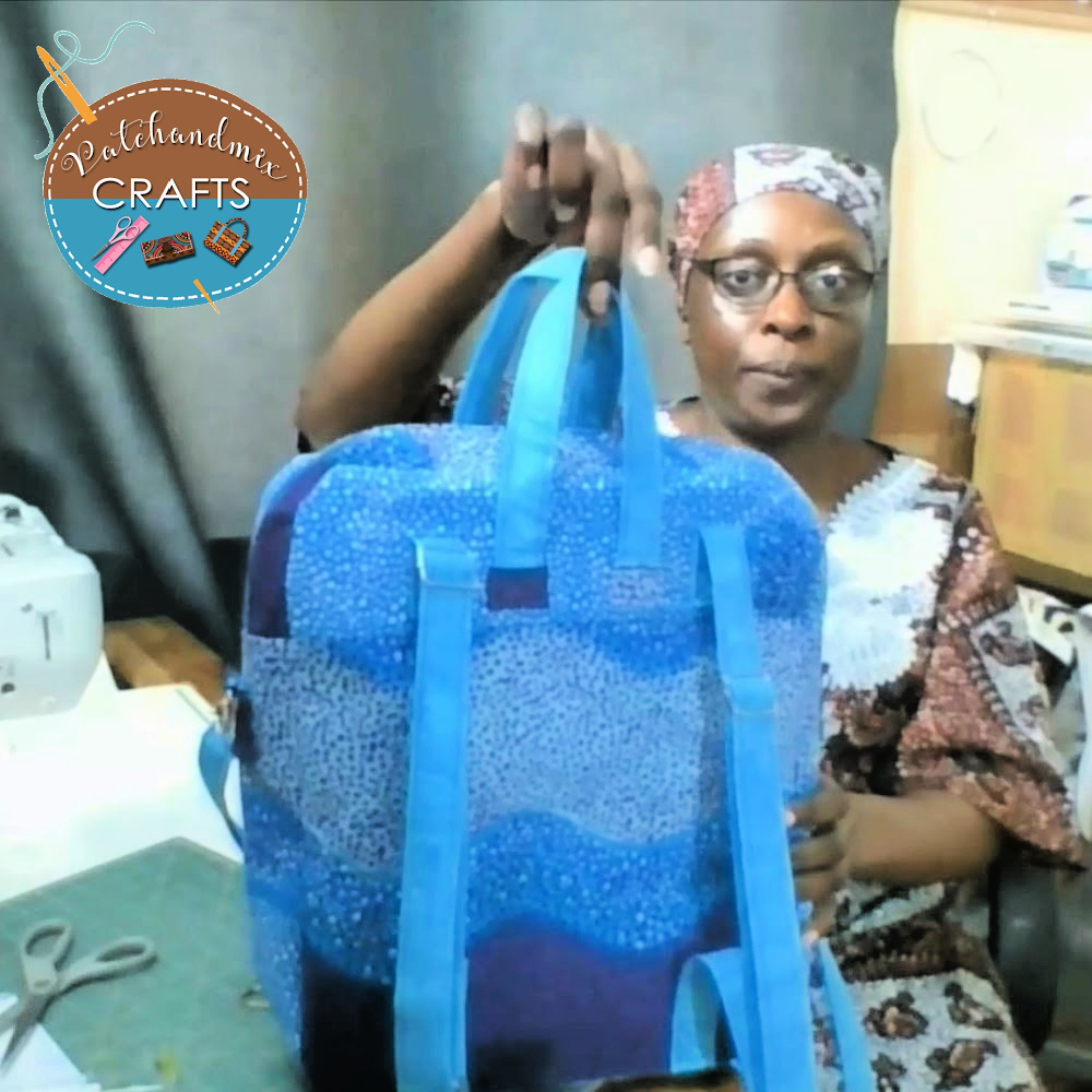 The Bookbag Backpack video Sew Along with Titi from Patch & Mix Crafts