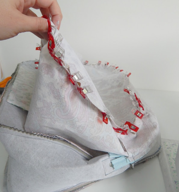The Nappy Bag Sew Along - Attaching the Lining Panels