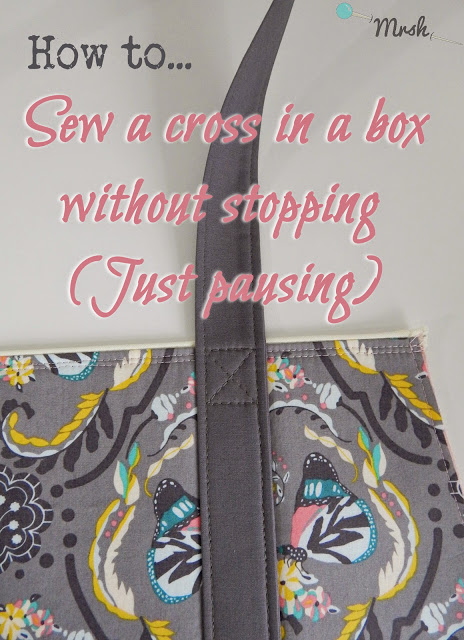 How to sew a cross in a box